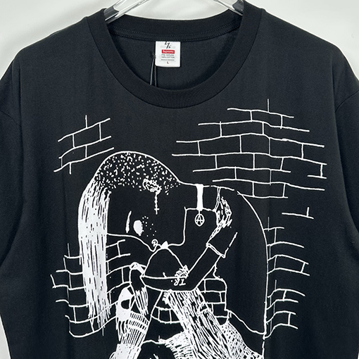 シュプリーム × Yohji Yamamotoスーパーコピー Y’S THINKER TEE ロックプリント半袖Tシャツ
