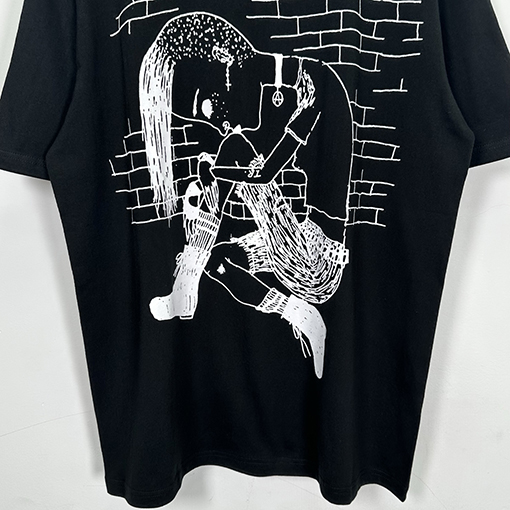 シュプリーム × Yohji Yamamotoスーパーコピー Y’S THINKER TEE ロックプリント半袖Tシャツ