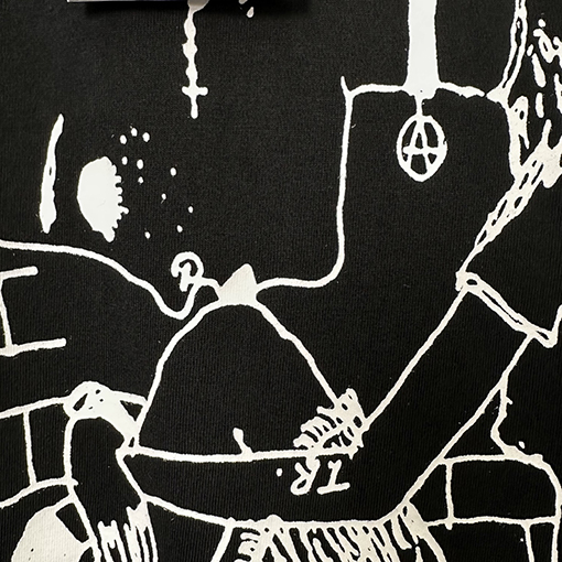 シュプリーム × Yohji Yamamotoスーパーコピー Y’S THINKER TEE ロックプリント半袖Tシャツ