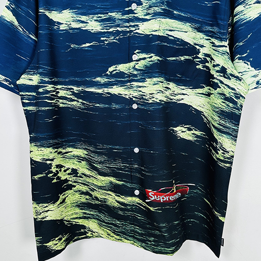 シュプリーム SUPREME 小さな船と波の半袖シャツ