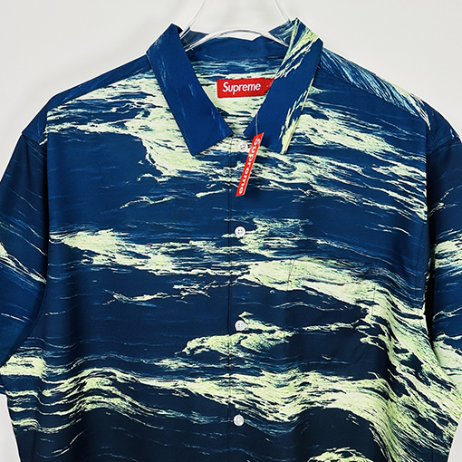 シュプリーム SUPREME 小さな船と波の半袖シャツ
