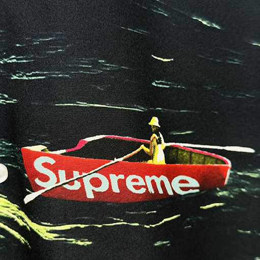 シュプリーム SUPREME 小さな船と波の半袖シャツ