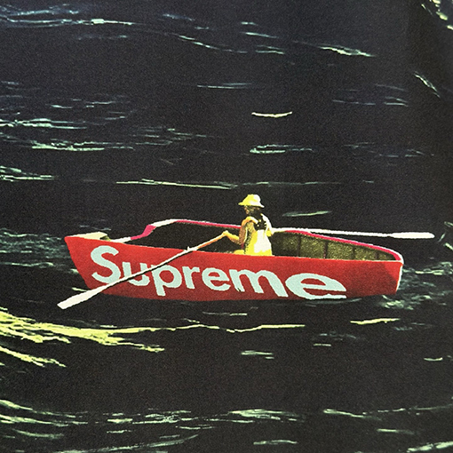 シュプリーム SUPREME 小さな船と波の半袖シャツ