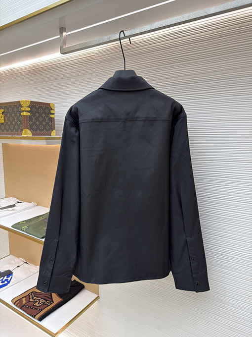 モンクレール 新ロゴ ジップアップ シャツ ジャケット