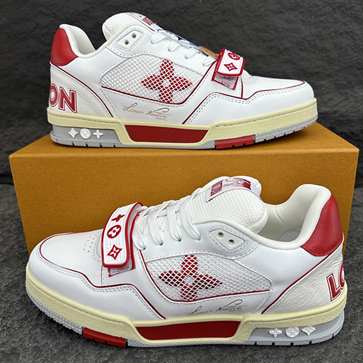 ルイヴィトンスーパーコピー LV Trainer レトロなバスケットボール風スニーカー