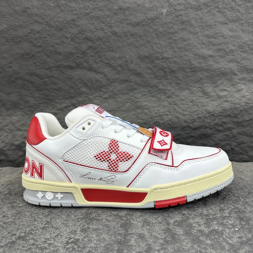ルイヴィトンスーパーコピー LV Trainer レトロなバスケットボール風スニーカー