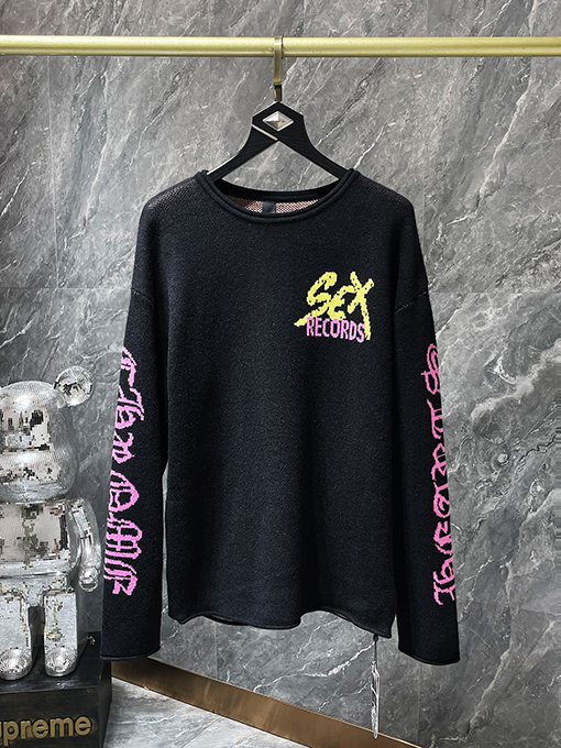 クロムハーツ Sex Records 新しい長袖ニットセーター