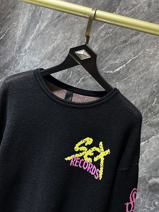 クロムハーツ Sex Records 新しい長袖ニットセーター