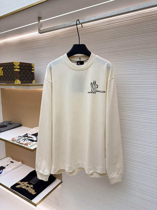 モンクレールコピー クルーネックロゴ長袖シャツ