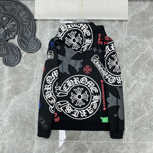 クロムハーツ 限定オンライン オールロゴ パーカー