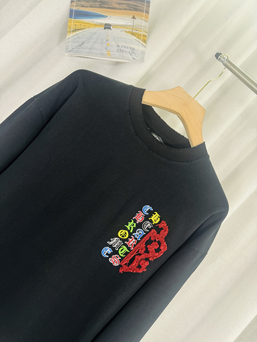 クロムハーツスーパーコピー 新作クロス柄ウォッシュロングスリーブシャツ