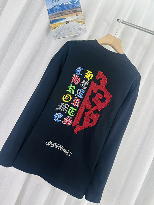 クロムハーツスーパーコピー 新作クロス柄ウォッシュロングスリーブシャツ