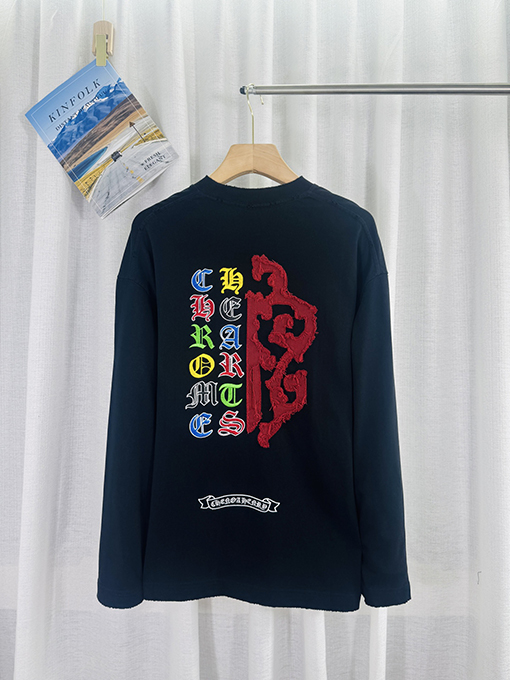 クロムハーツスーパーコピー 新作クロス柄ウォッシュロングスリーブシャツ