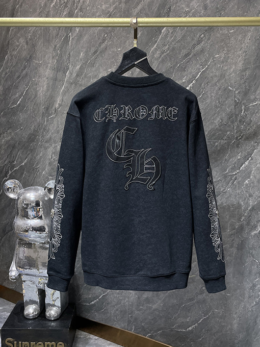 クロムハーツ アメリカンタイダイウォッシュ刺繍スウェットシャツ