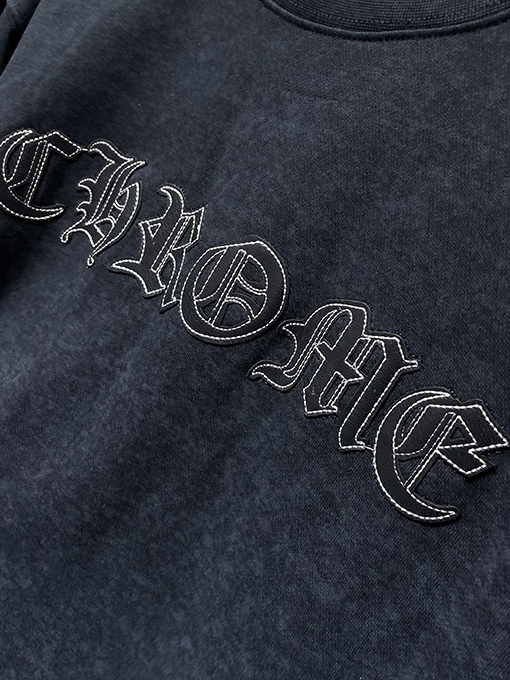クロムハーツ アメリカンタイダイウォッシュ刺繍スウェットシャツ