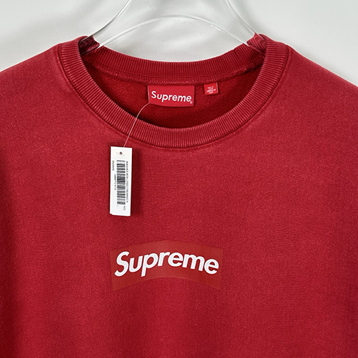 シュプリームコピー WASH BOX LOGO CREWNECK クラックウォッシュクルーネックスパーカー