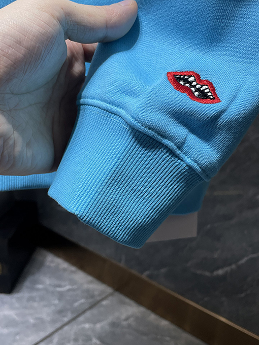 クロムハーツ グラフィティ刺繍の口がな限定フード付きスウェットシャツ