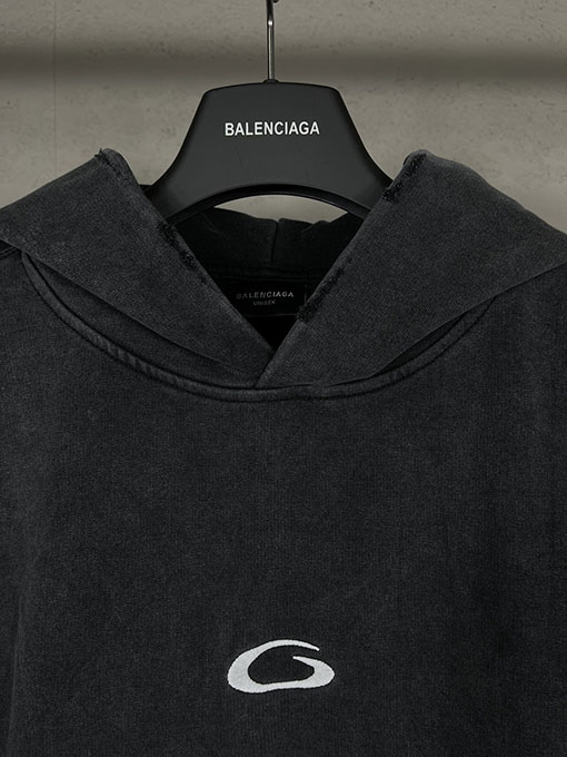 バレンシアガ BALENCIAGA 新作マスキングテーププリントフード付きスパーカー