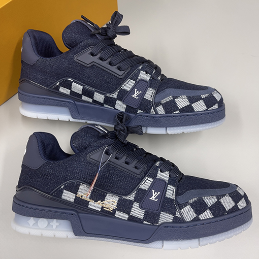 ルイヴィトンスーパーコピー LV Trainer Damier Sneaker カップルスニーカー