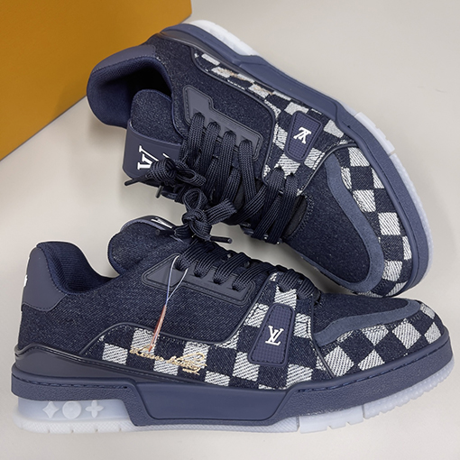 ルイヴィトンスーパーコピー LV Trainer Damier Sneaker カップルスニーカー