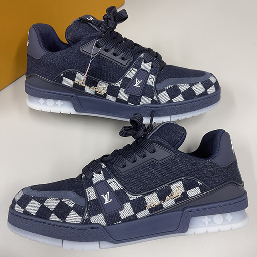 ルイヴィトンスーパーコピー LV Trainer Damier Sneaker カップルスニーカー
