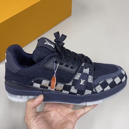 ルイヴィトンスーパーコピー LV Trainer Damier Sneaker カップルスニーカー