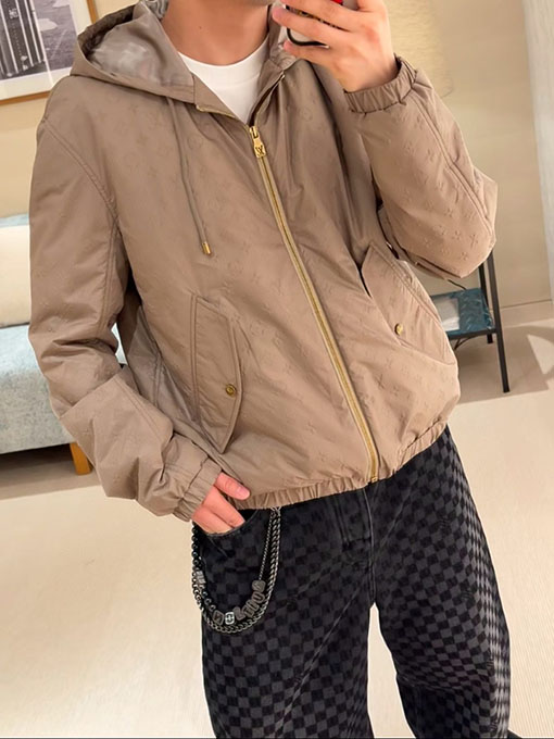 ルイヴィトン 新しいエンボスのコットンパッド入りジャケット