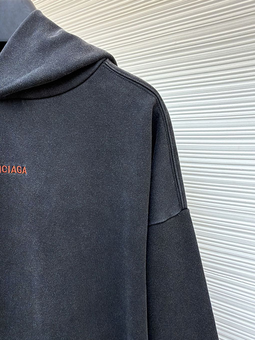 バレンシアガスーパーコピー Balenciaga back 刺繍入りフード付きスウェットシャツ