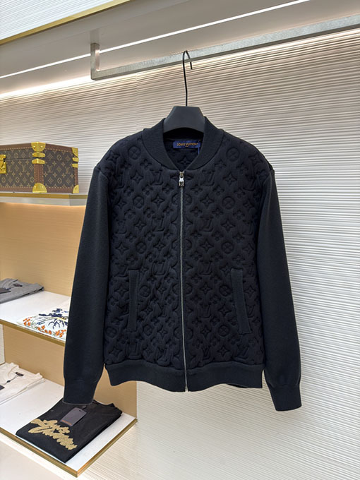 ルイヴィトン 新しいパッド入りウールボンバージャケット