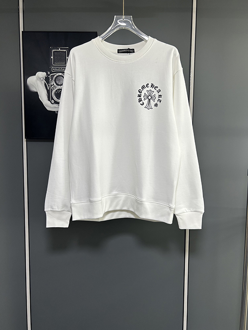 クロムハーツ グラフィティレターロゴ刺繍クルーネックスウェットシャツ