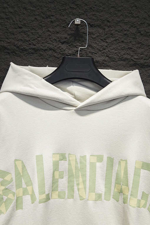 バレンシアガ Balenciaga 新しいテープフード付きスウェットシャツ