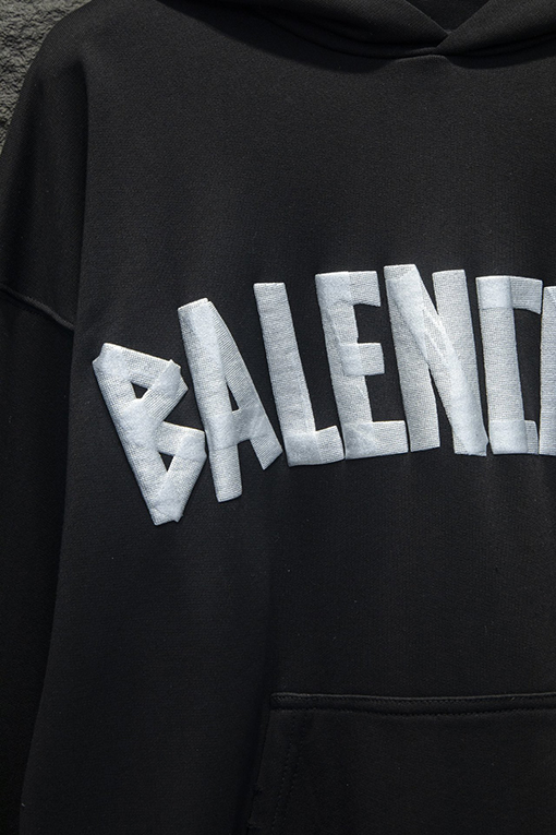 バレンシアガ Balenciaga ファッションテープフード付きスウェットシャツ