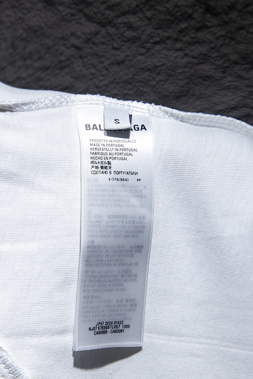 バレンシアガ Balenciaga 限定パッチワークジャージーロングスリーブシャツ