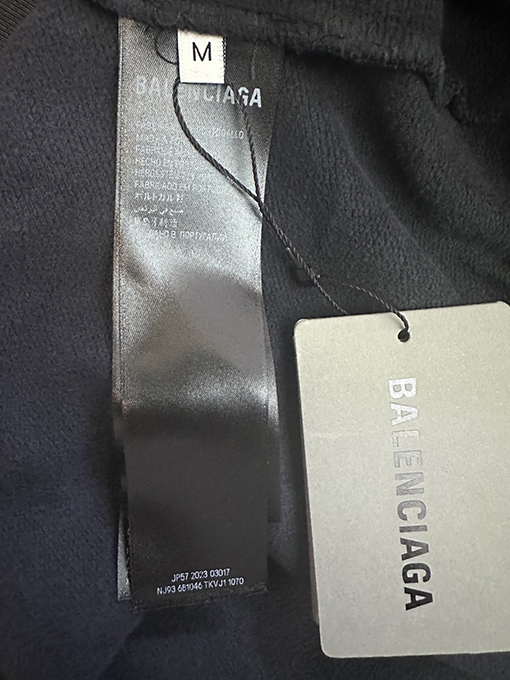 バレンシアガスーパーコピー Balenciaga ダブルBスローガンパーカー