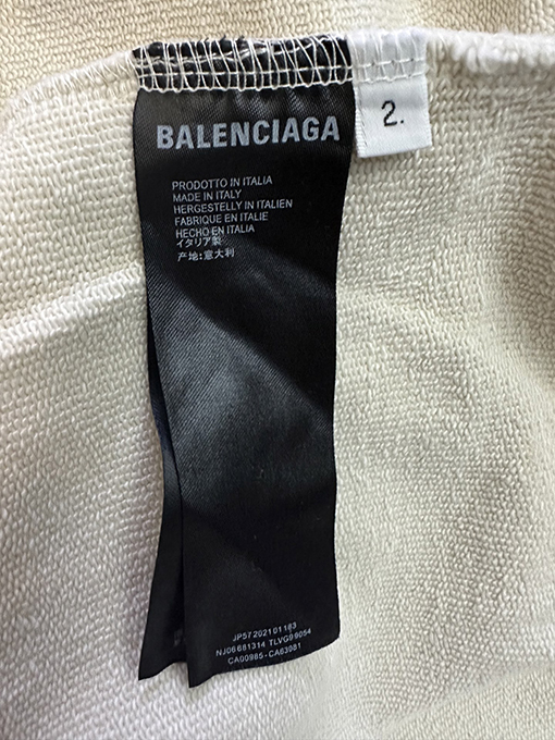 バレンシアガスーパーコピー Balenciaga ドロップショルダー刺繍パーカー