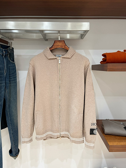DIOR × STONE ISLAND 袖ワッペン付きコラボカーディガン
