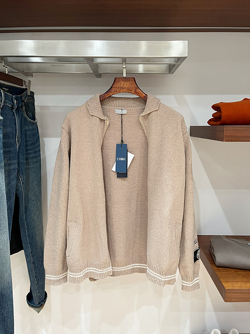 DIOR × STONE ISLAND 袖ワッペン付きコラボカーディガン
