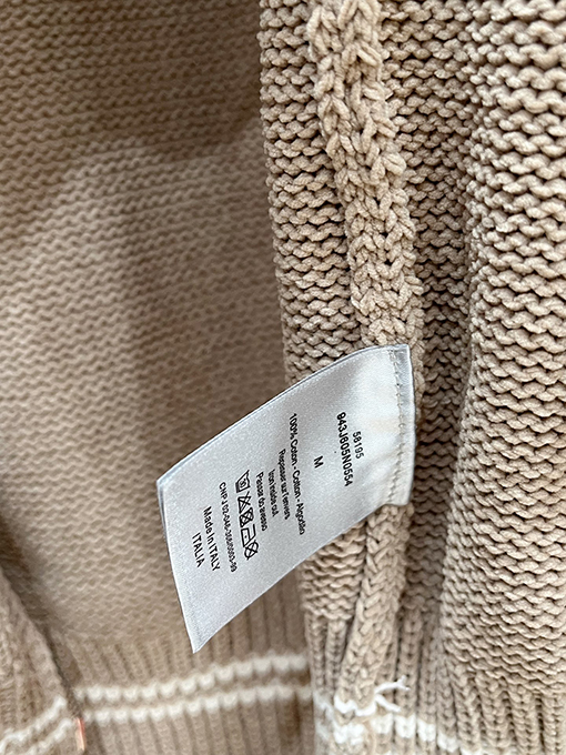 DIOR × STONE ISLAND 袖ワッペン付きコラボカーディガン