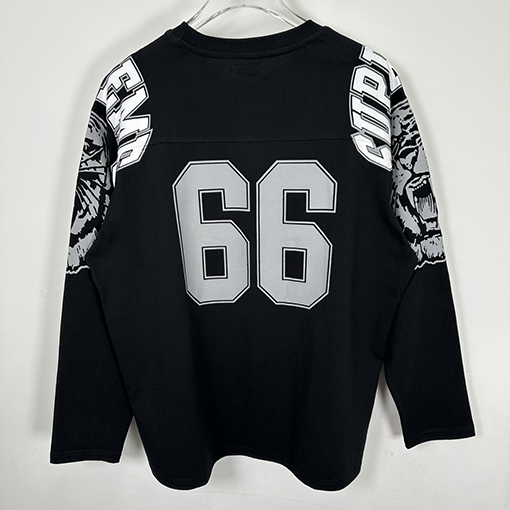 シュプリームコピー MASCOT FOOTBALL TOP タイガーヘッド番号66フットボール ロングスリーブ シャツ