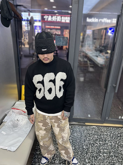 シュプリームコピー SUPREME × Y'S BY YOHJI YAMAMOTO SWEATER コラボレーションウールセーター