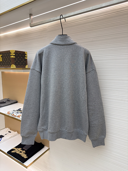 ディオールスーパーコピー 刺繍入りグレーのスウェットシャツ