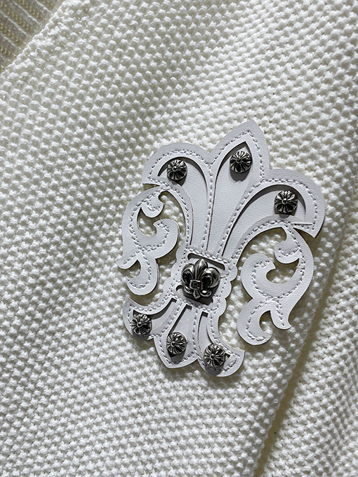 クロムハーツスーパーコピー 刺繍入りのダメージルーズ韓国風セーター