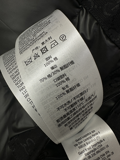 グッチ 新しい綿入りジャケット