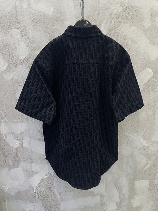 ディオールコピー 限定巳年 フロックプリント 刺繍 デニム 半袖ジャケット