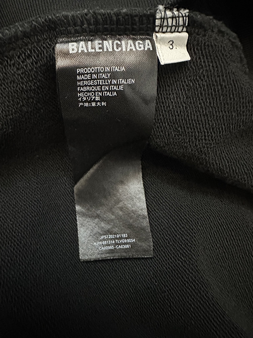 バレンシアガ Balenciaga ロゴグラフィティプリントパーカー