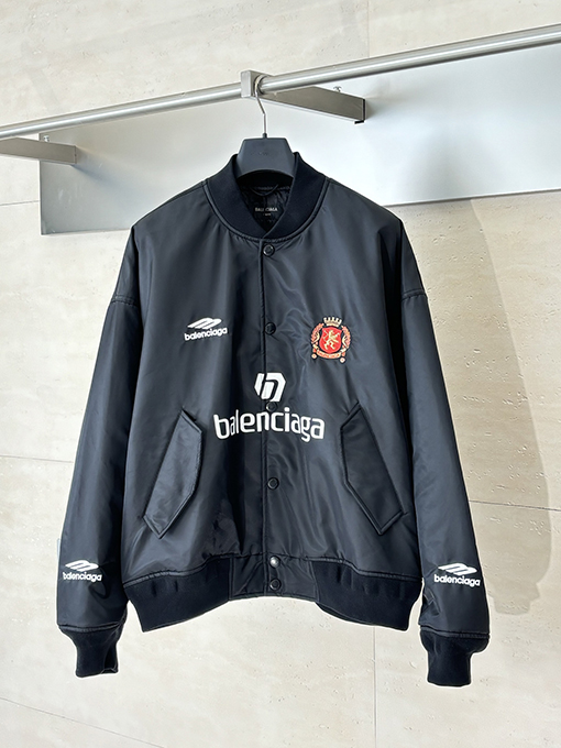 Balenciaga × Manchester United マンチェスターユナイテッド番号10フットボールスナップオン ジャケッ