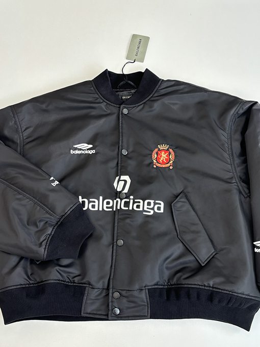 Balenciaga × Manchester United マンチェスターユナイテッド番号10フットボールスナップオン ジャケッ