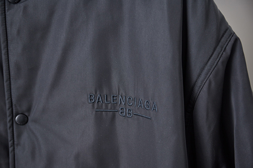 バレンシアガ Balenc1aga アルファベットロゴ刺繍 中綿フライトジャケット