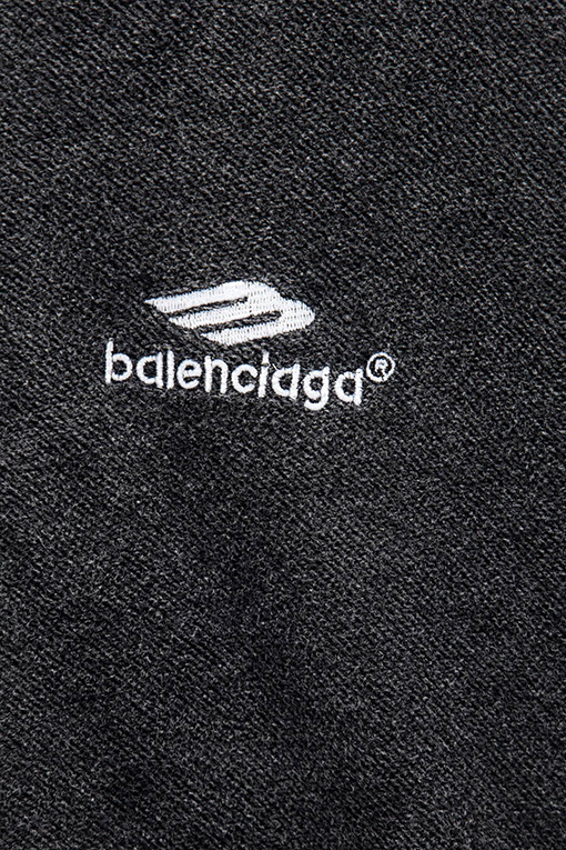 バレンシアガ BALENCIAGA 新作のダメージ刺繍りジップアップジャケット