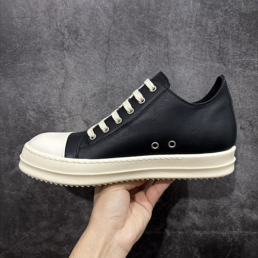 リックオウエンス Rick Owens Vintage Low-Top Sneakers ダークカラーのハイストリートけカジュアルスポーツスニーカー